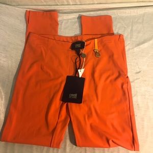 Cavalli Class women’s orange trousers, size 10.